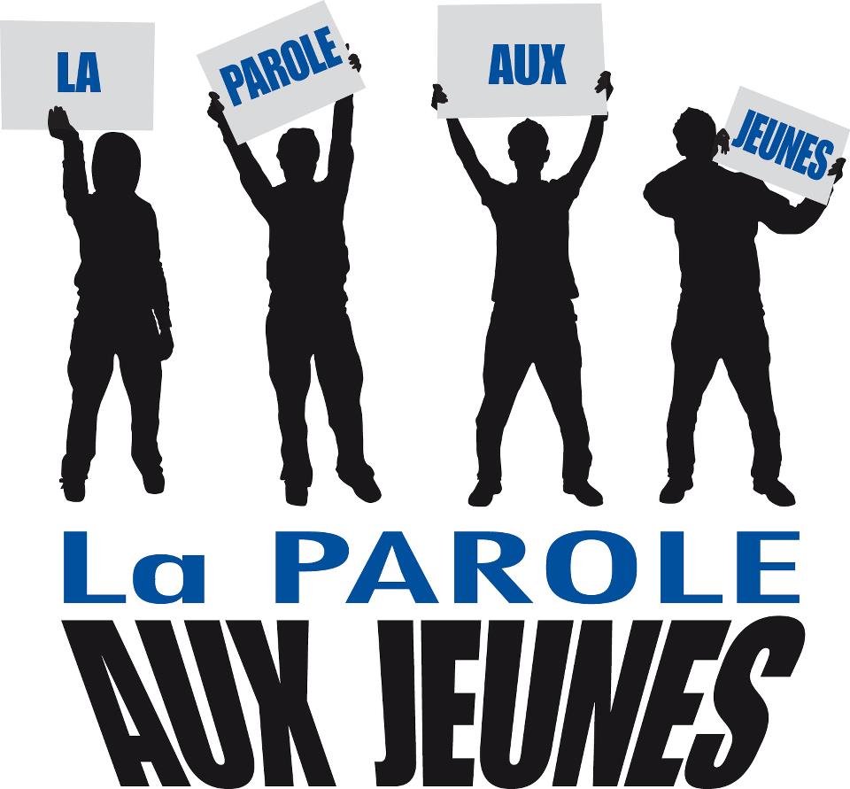 Affiche sur laquelle il est inscrit : La parole aux jeunes !